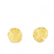 Abalorios de Zircón disco 2x3mm - Amarillo girasole